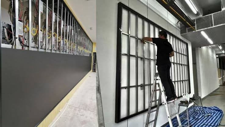 LED wall Fabrication structure